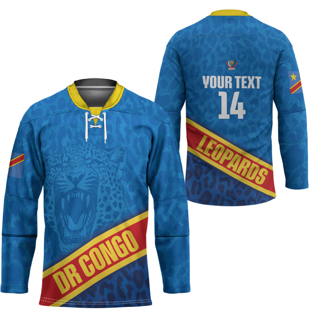 DR Congo Basketball Custom Hockey Jersey 2026 Go Leopards