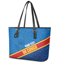 DR Congo Basketball Custom Leather Tote Bag 2026 Go Leopards