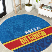 DR Congo Basketball Custom Round Carpet 2026 Go Leopards