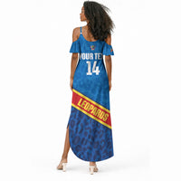 DR Congo Basketball Custom Summer Maxi Dress 2026 Go Leopards