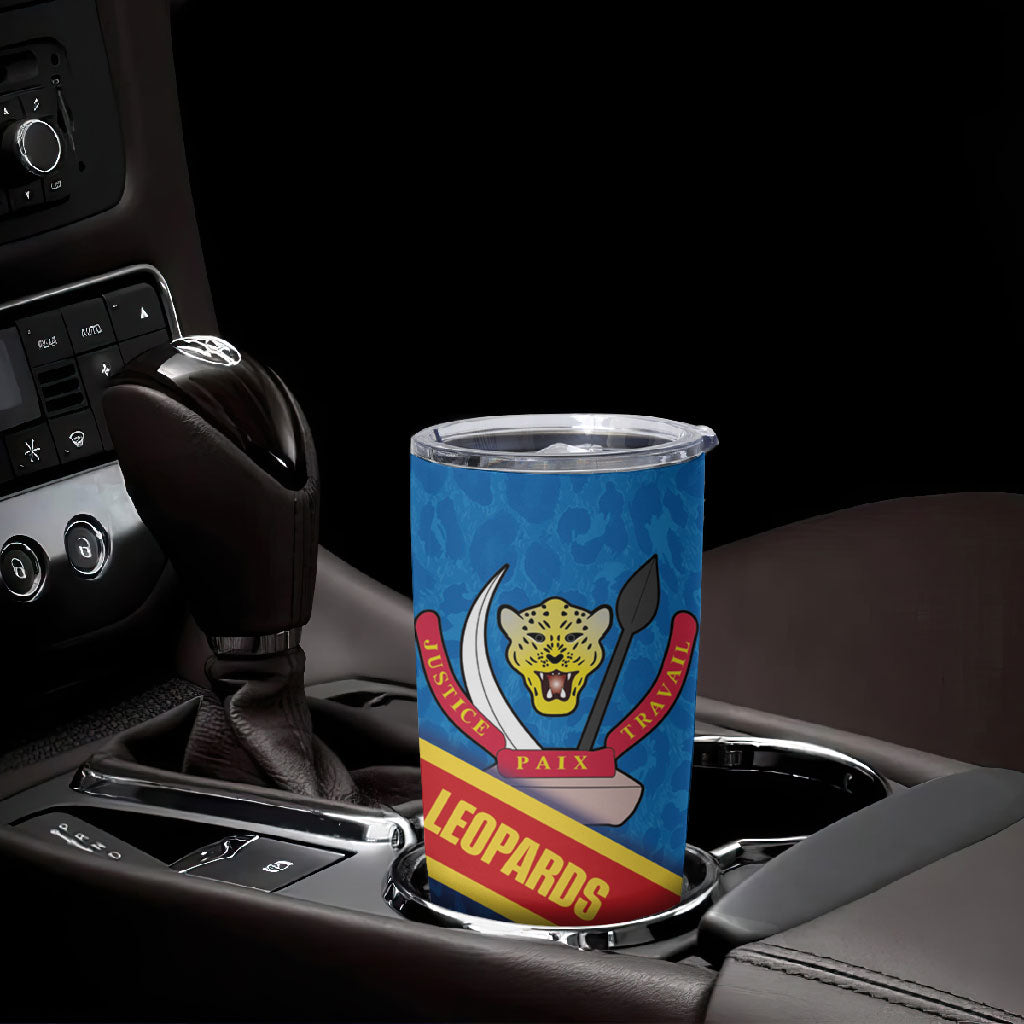 DR Congo Basketball Tumbler Cup 2026 Go Leopards