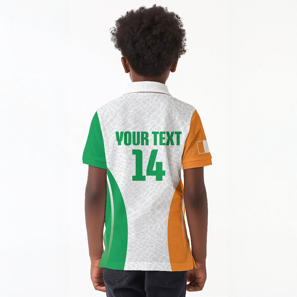 Ivory Coast Basketball Custom Kid Polo Shirt 2026 Allez Les Elephants