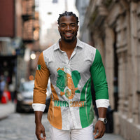Ivory Coast Basketball Custom Long Sleeve Button Shirt 2026 Allez Les Elephants