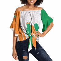 Ivory Coast Basketball Custom Off Shoulder Wrap Waist Top 2026 Allez Les Elephants