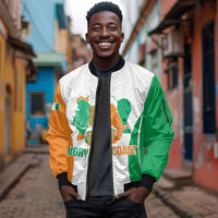 Ivory Coast Basketball Custom Sleeve Zip Bomber Jacket 2026 Allez Les Elephants