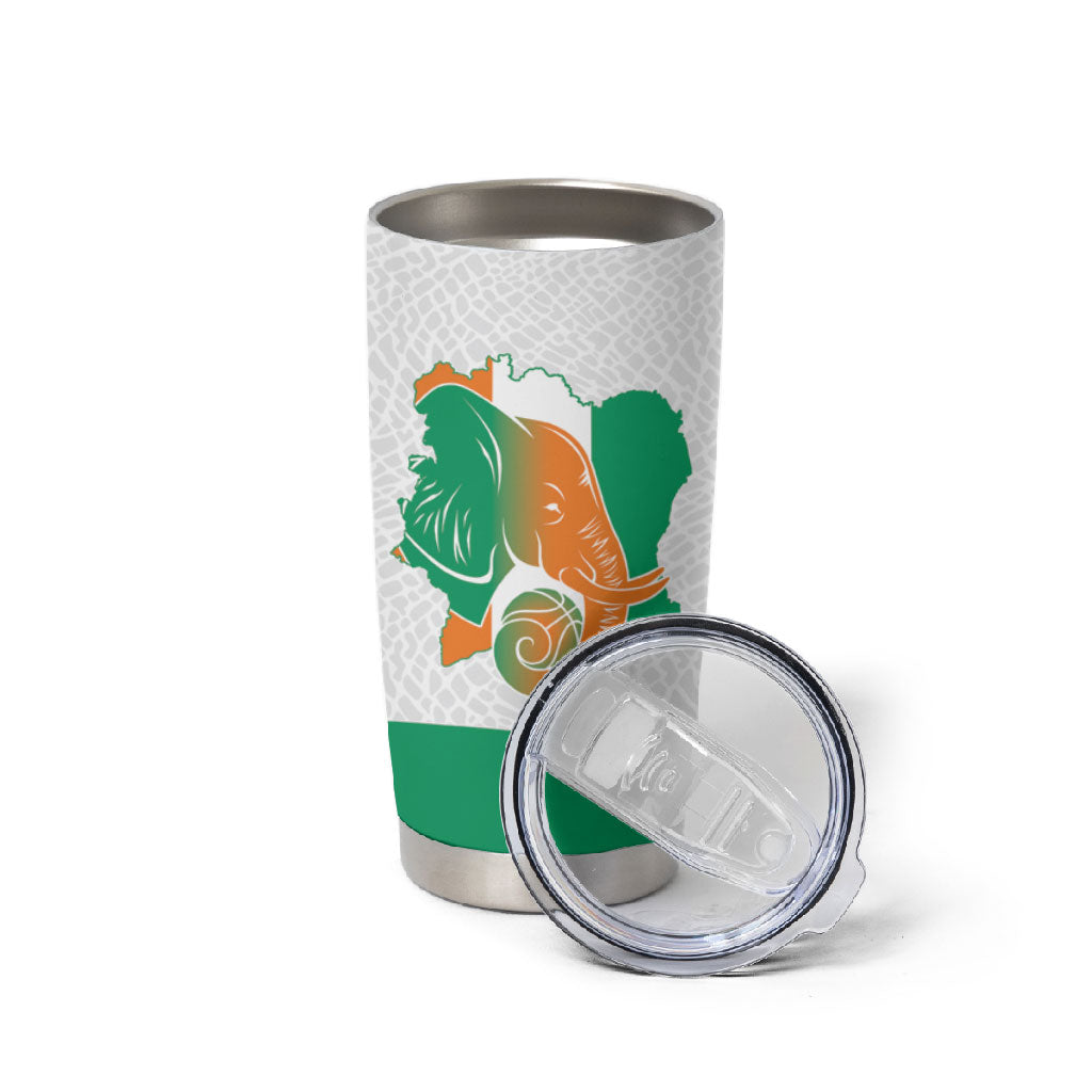 Ivory Coast Basketball Custom Tumbler Cup 2026 Allez Les Elephants