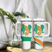 Ivory Coast Basketball Custom Tumbler With Handle 2026 Allez Les Elephants