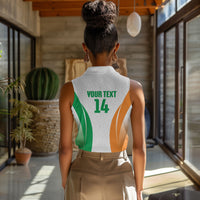 Ivory Coast Basketball Custom Women Sleeveless Polo Shirt 2026 Allez Les Elephants