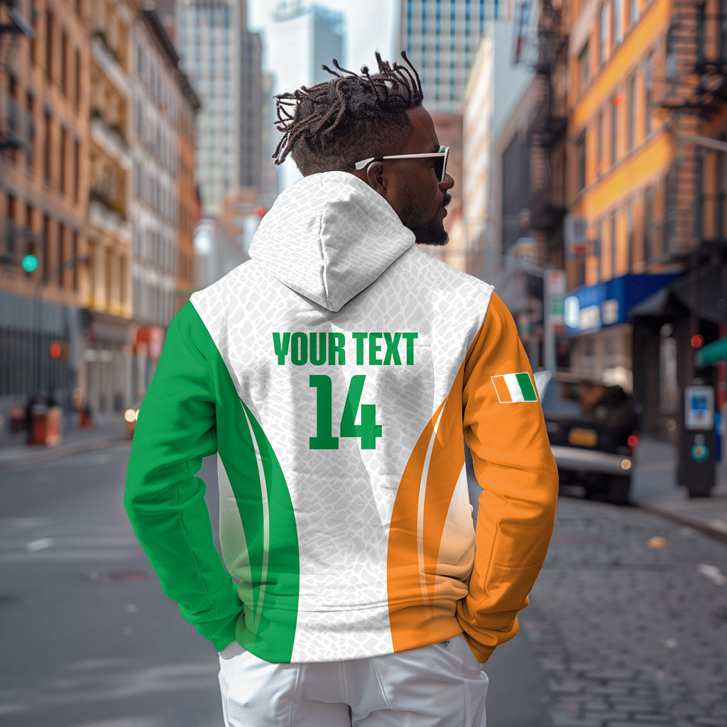 Ivory Coast Basketball Custom Zip Hoodie 2026 Allez Les Elephants