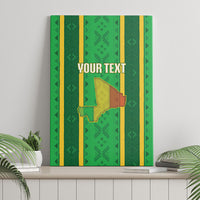 Mali Basketball Custom Canvas Wall Art Mud Cloth Bogolan Pattern