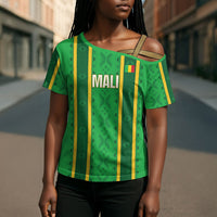 Mali Basketball Custom Cross Shoulder Shirt Mud Cloth Bogolan Pattern