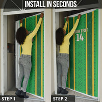 Mali Basketball Custom Door Cover Mud Cloth Bogolan Pattern