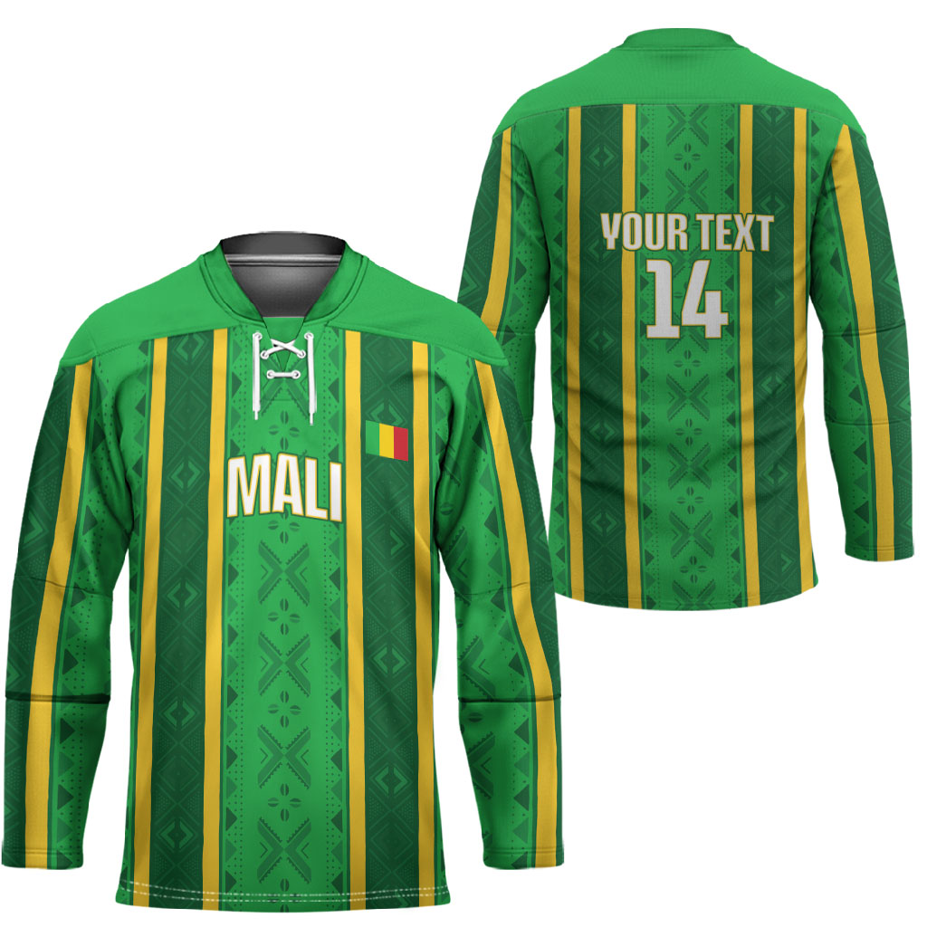 Mali Basketball Custom Hockey Jersey Mud Cloth Bogolan Pattern