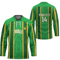 Mali Basketball Custom Hockey Jersey Mud Cloth Bogolan Pattern