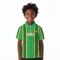 Mali Basketball Custom Kid Polo Shirt Mud Cloth Bogolan Pattern