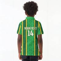 Mali Basketball Custom Kid Polo Shirt Mud Cloth Bogolan Pattern