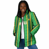 Mali Basketball Custom Padded Jacket Mud Cloth Bogolan Pattern