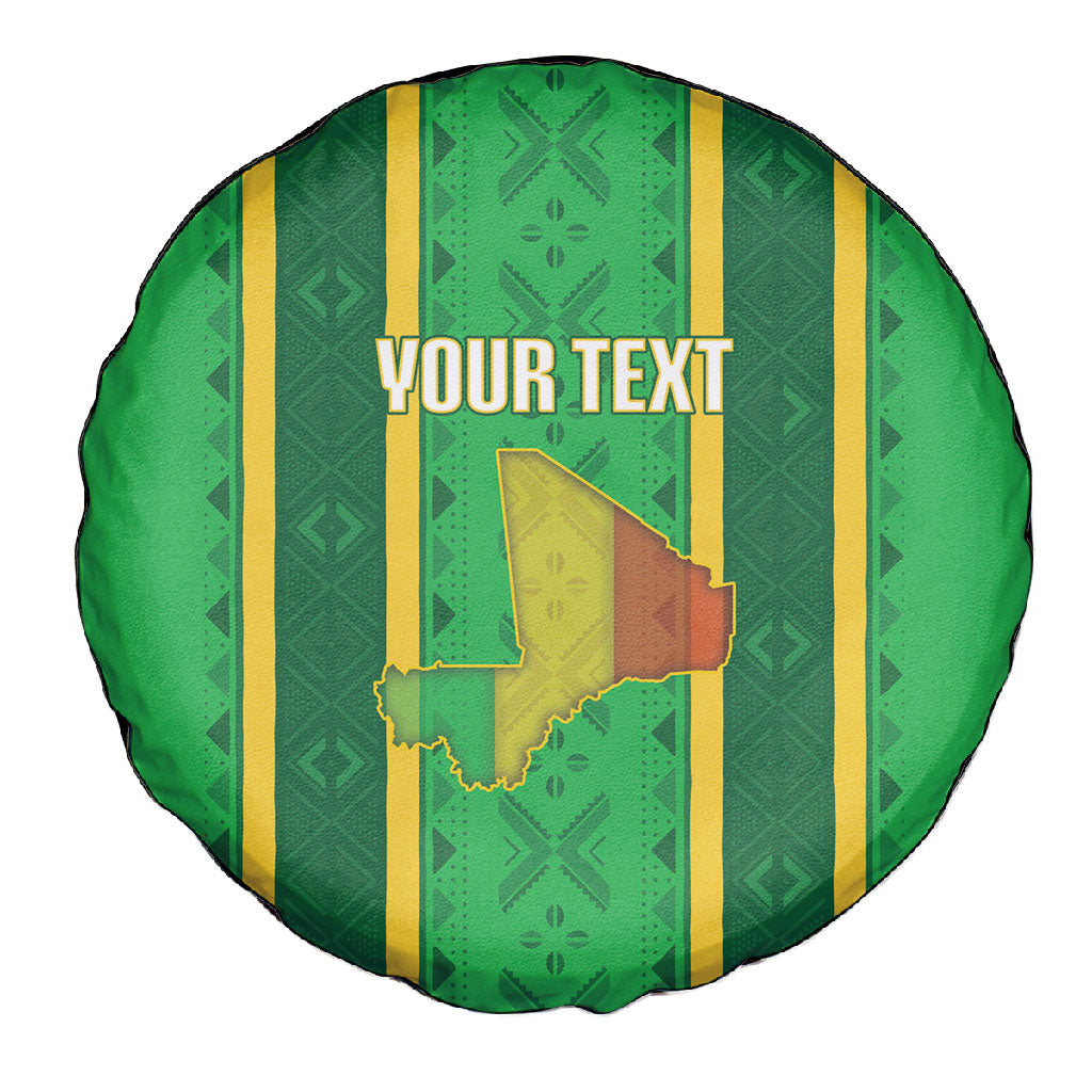 Mali Basketball Custom Spare Tire Cover Mud Cloth Bogolan Pattern