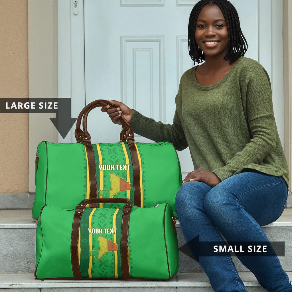 Mali Basketball Custom Travel Bag Mud Cloth Bogolan Pattern