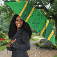 Mali Basketball Custom Umbrella Mud Cloth Bogolan Pattern