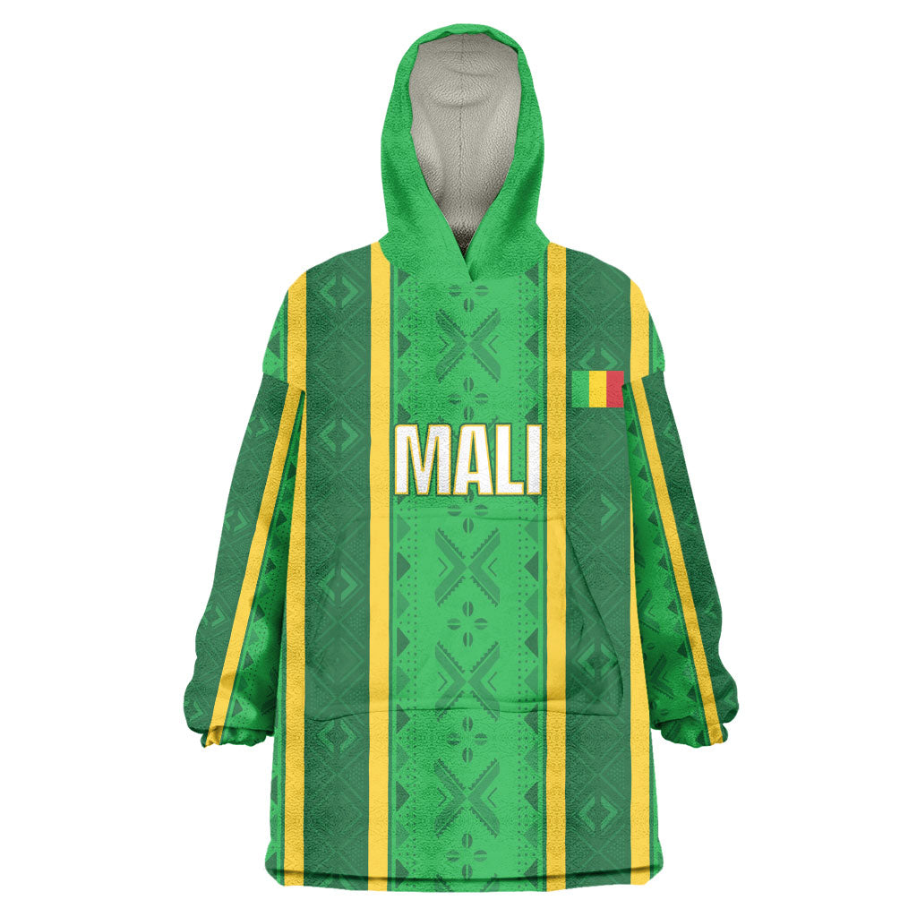 Mali Basketball Custom Wearable Blanket Hoodie Mud Cloth Bogolan Pattern