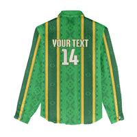 Mali Basketball Custom Women Casual Shirt Mud Cloth Bogolan Pattern
