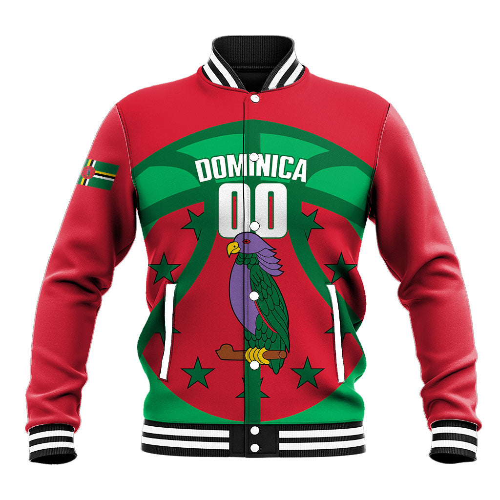 Dominica Basketball Custom Baseball Jacket Sisserou Parrot Sporty Style