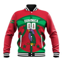 Dominica Basketball Custom Baseball Jacket Sisserou Parrot Sporty Style