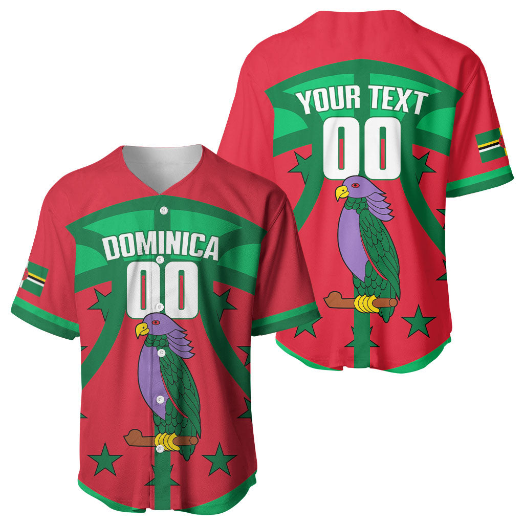 Dominica Basketball Custom Baseball Jersey Sisserou Parrot Sporty Style