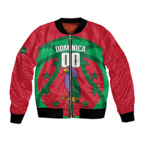 Dominica Basketball Custom Bomber Jacket Sisserou Parrot Sporty Style