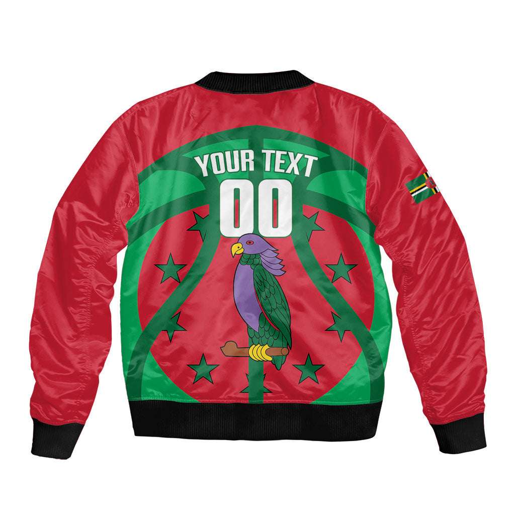 Dominica Basketball Custom Bomber Jacket Sisserou Parrot Sporty Style