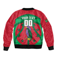 Dominica Basketball Custom Bomber Jacket Sisserou Parrot Sporty Style