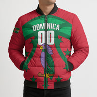 Dominica Basketball Custom Bomber Puffer Jacket Sisserou Parrot Sporty Style