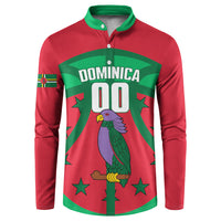 Dominica Basketball Custom Button Sweatshirt Sisserou Parrot Sporty Style