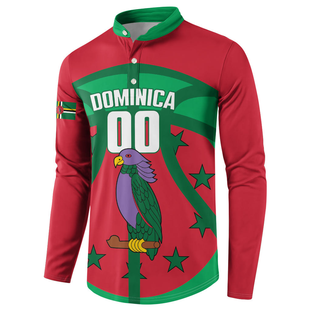 Dominica Basketball Custom Button Sweatshirt Sisserou Parrot Sporty Style
