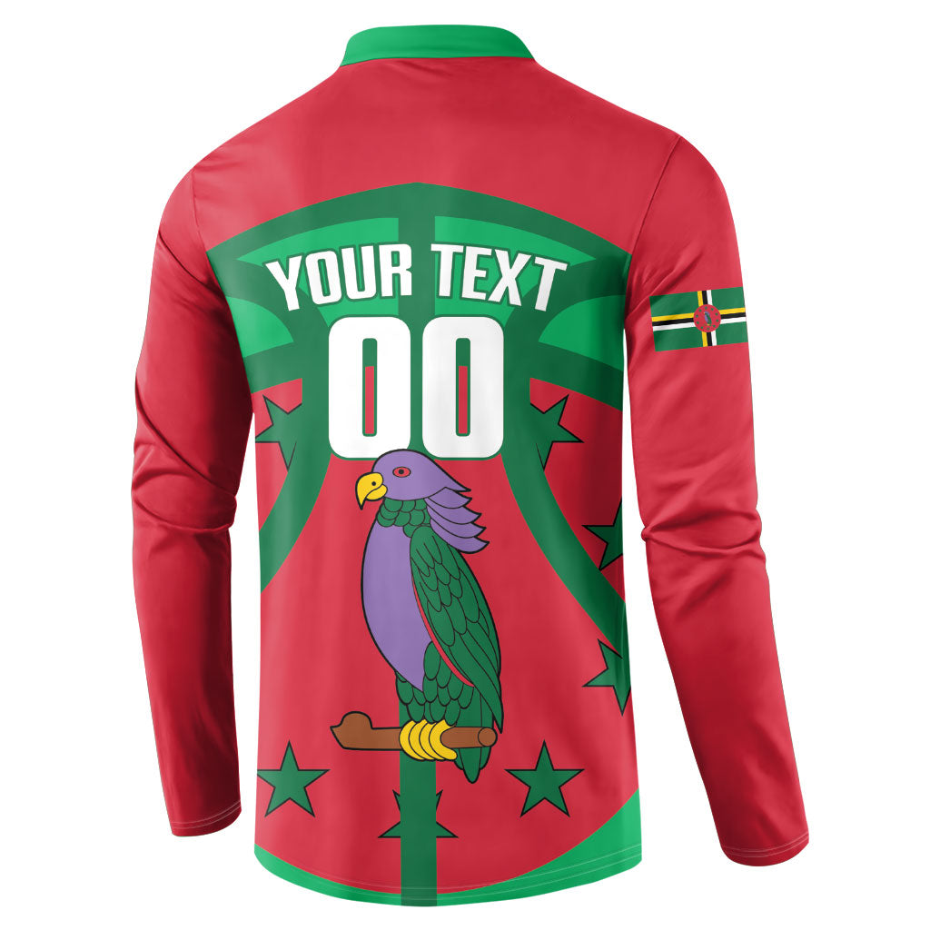 Dominica Basketball Custom Button Sweatshirt Sisserou Parrot Sporty Style
