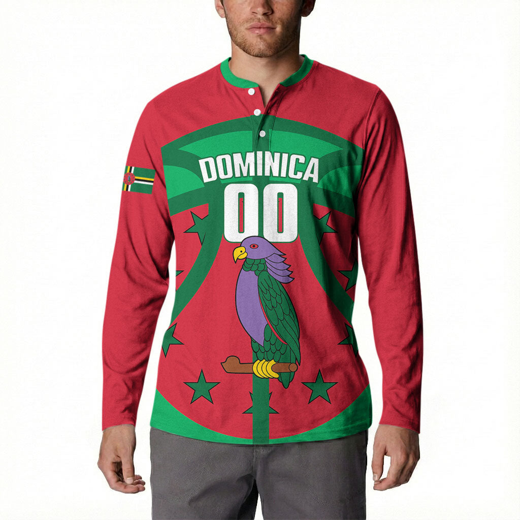 Dominica Basketball Custom Button Sweatshirt Sisserou Parrot Sporty Style