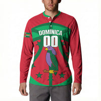 Dominica Basketball Custom Button Sweatshirt Sisserou Parrot Sporty Style