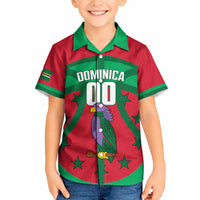 Dominica Basketball Custom Kid Hawaiian Shirt Sisserou Parrot Sporty Style