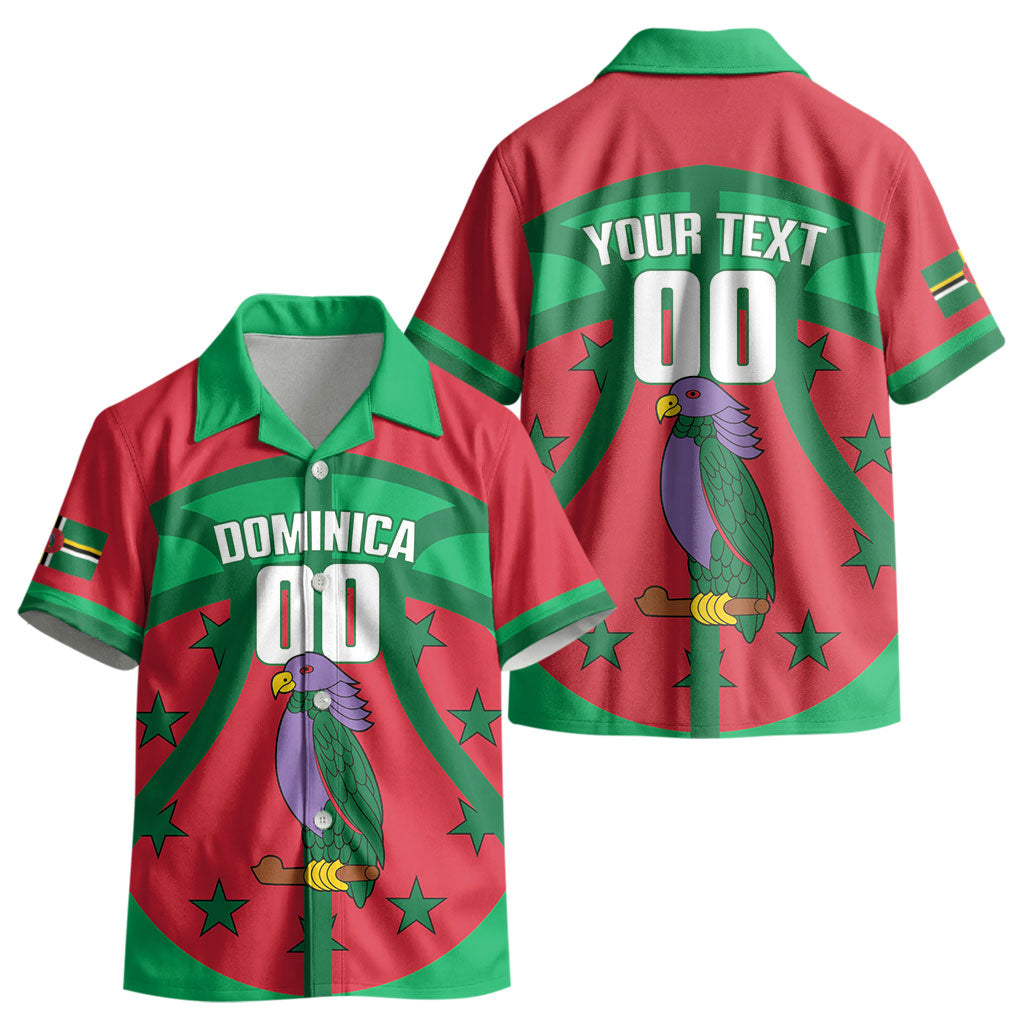 Dominica Basketball Custom Kid Hawaiian Shirt Sisserou Parrot Sporty Style