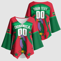 Dominica Basketball Custom Kimono Sleeve Blouse Sisserou Parrot Sporty Style