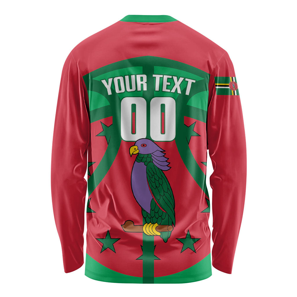 Dominica Basketball Custom Long Sleeve Shirt Sisserou Parrot Sporty Style
