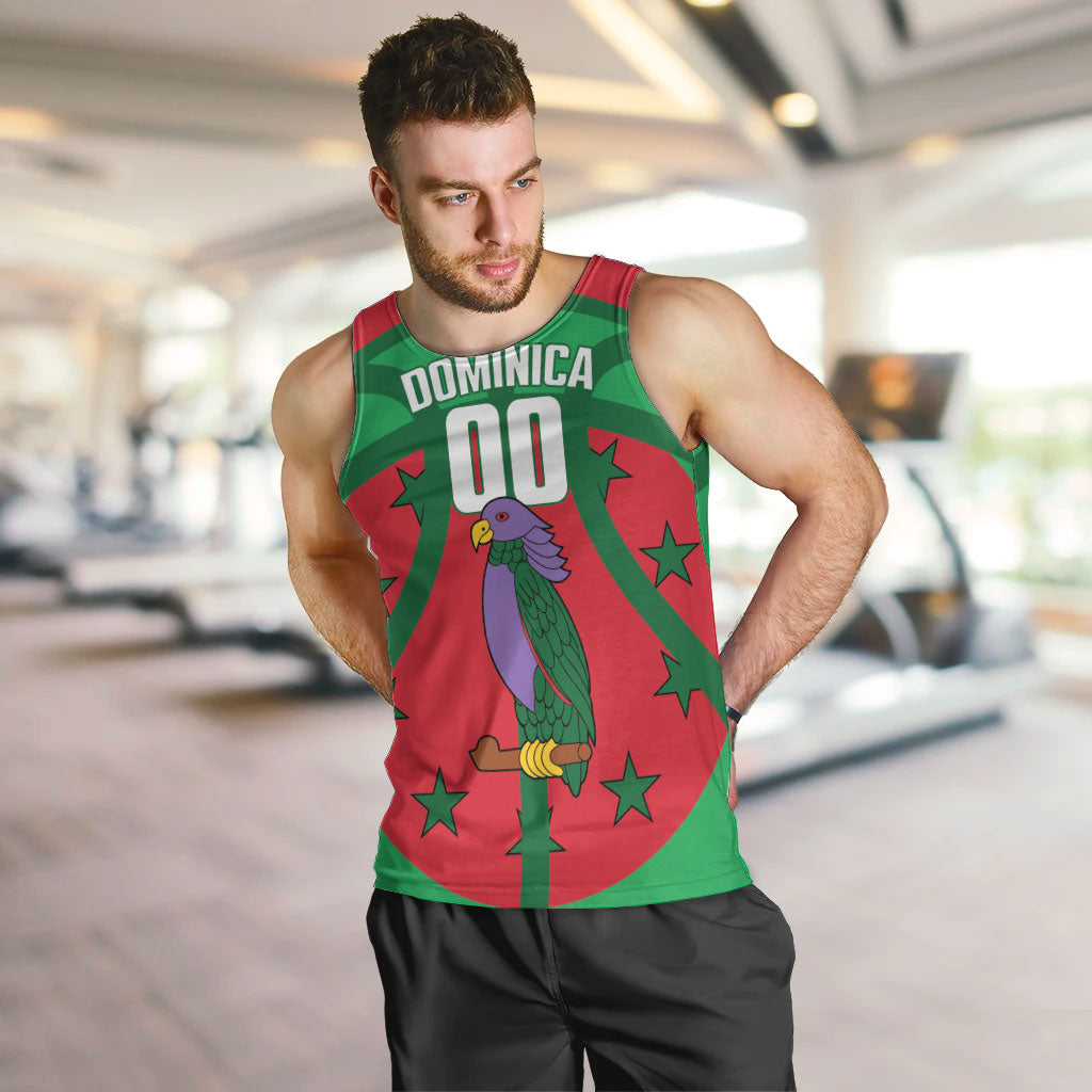 Dominica Basketball Custom Men Tank Top Sisserou Parrot Sporty Style