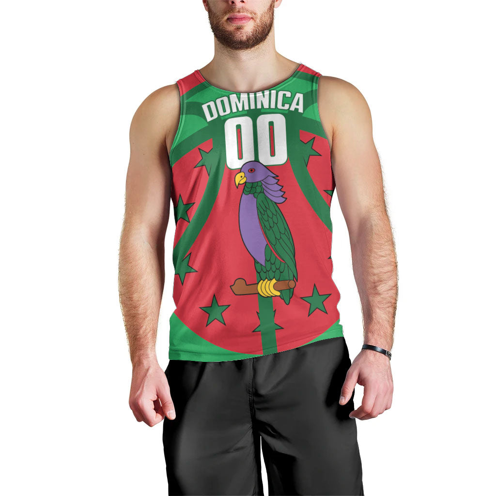 Dominica Basketball Custom Men Tank Top Sisserou Parrot Sporty Style