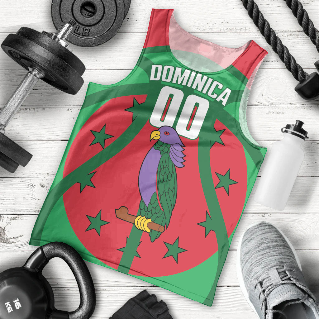 Dominica Basketball Custom Men Tank Top Sisserou Parrot Sporty Style