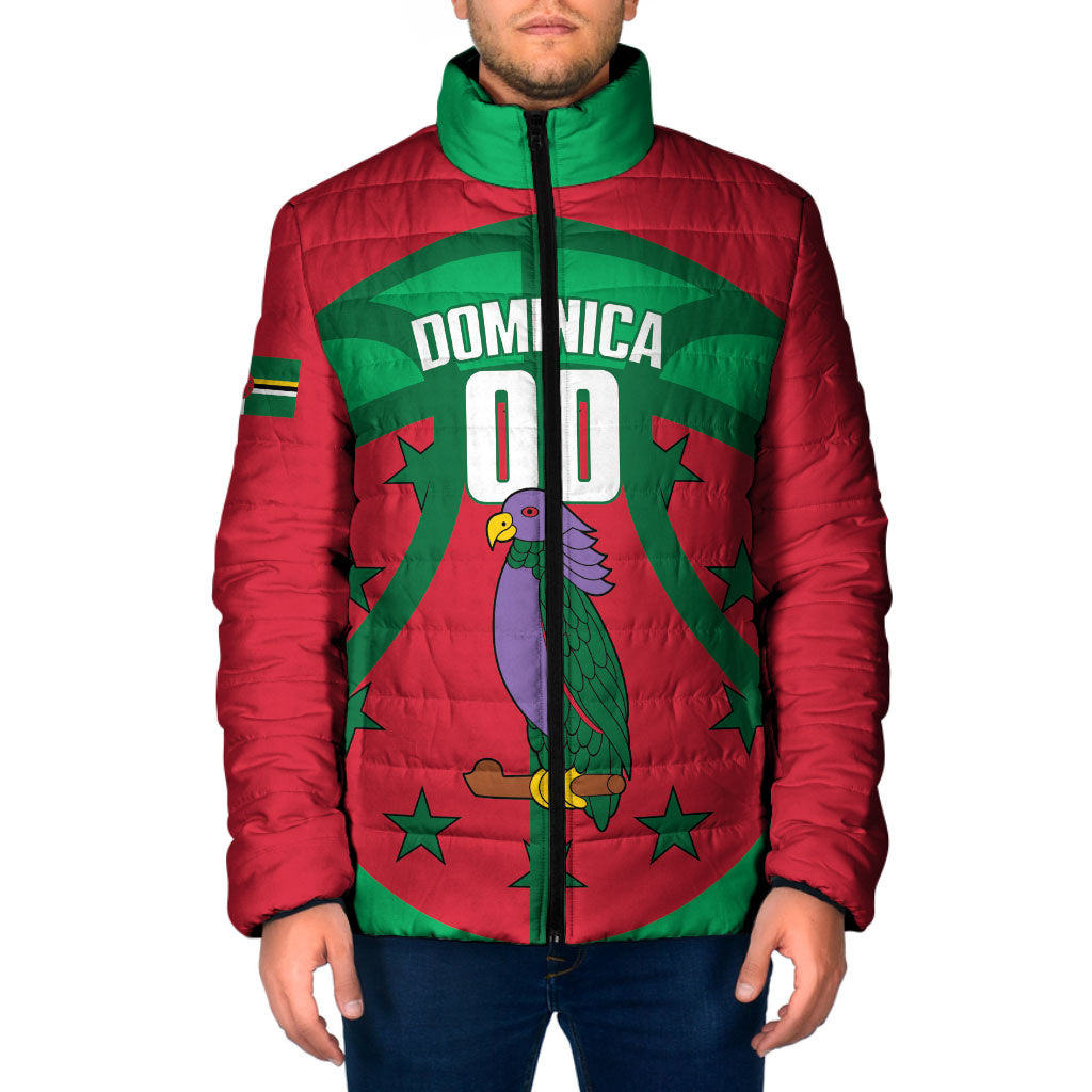 Dominica Basketball Custom Padded Jacket Sisserou Parrot Sporty Style