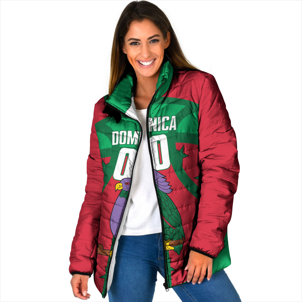 Dominica Basketball Custom Padded Jacket Sisserou Parrot Sporty Style