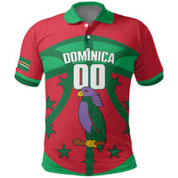 Dominica Basketball Custom Polo Shirt Sisserou Parrot Sporty Style