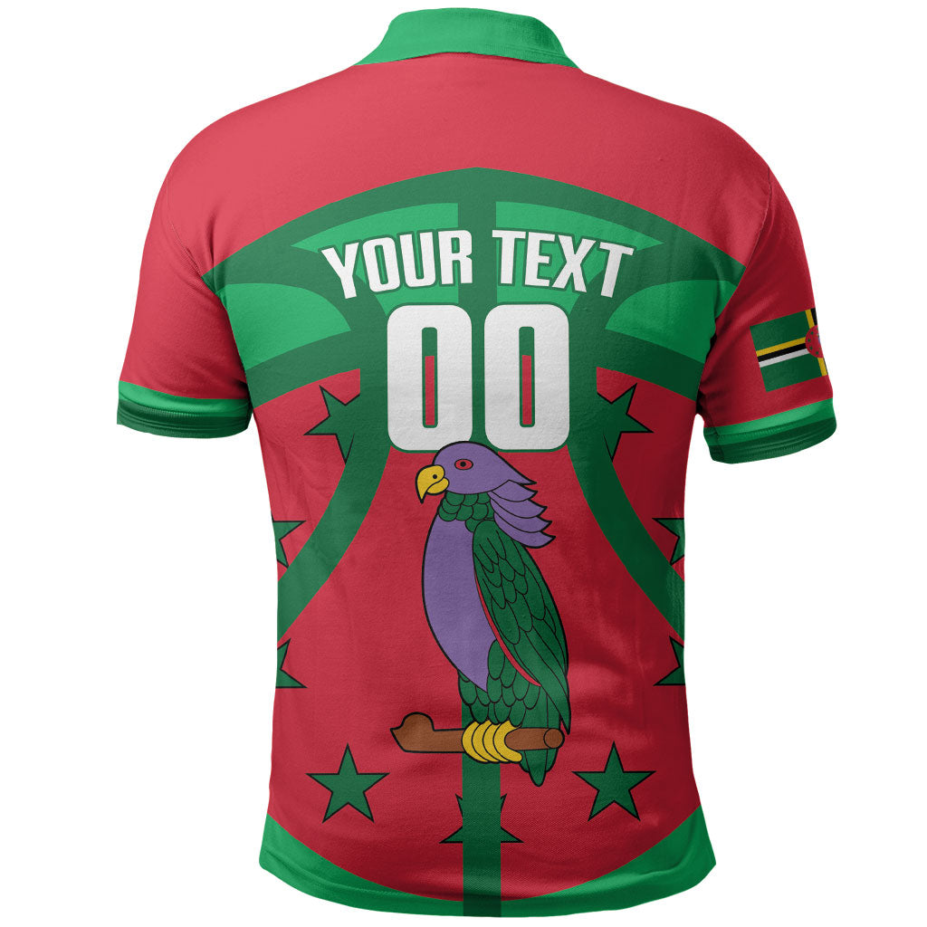 Dominica Basketball Custom Polo Shirt Sisserou Parrot Sporty Style