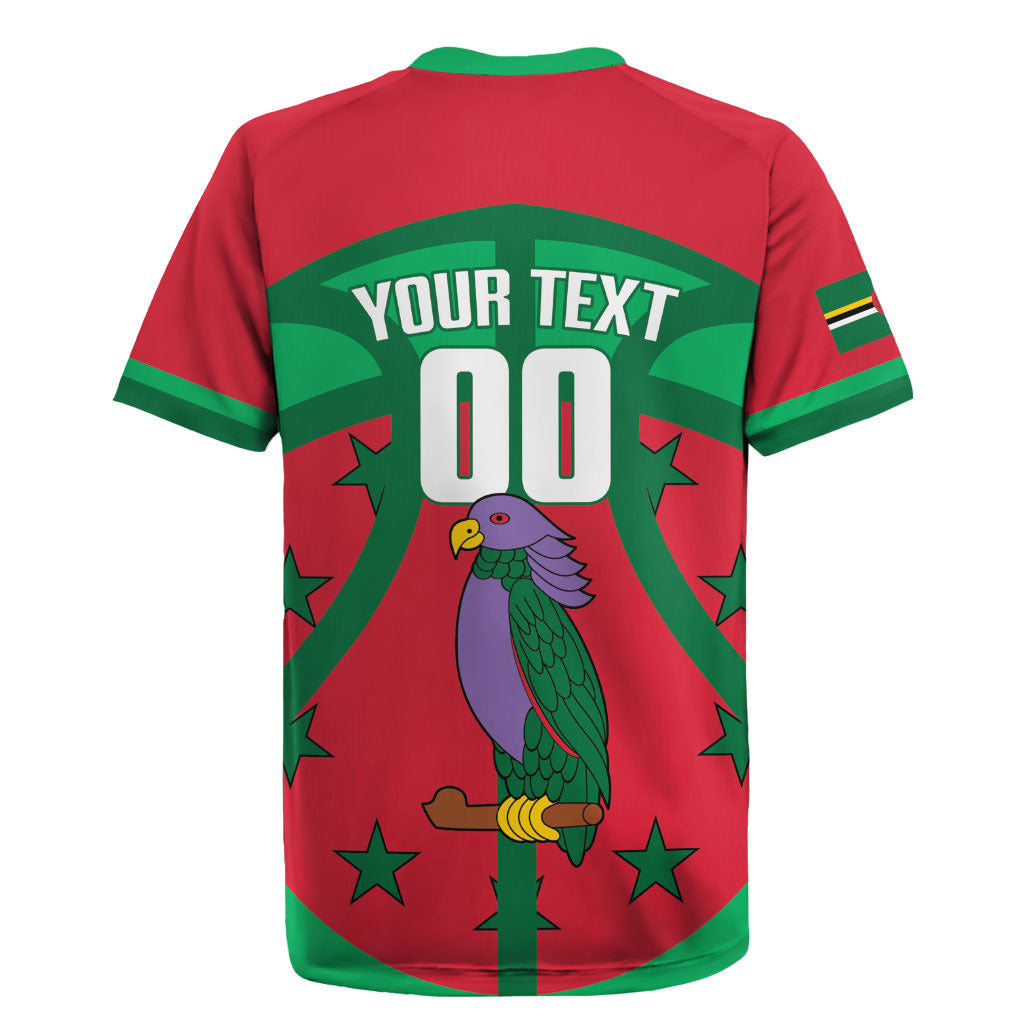 Dominica Basketball Custom Rugby Jersey Sisserou Parrot Sporty Style